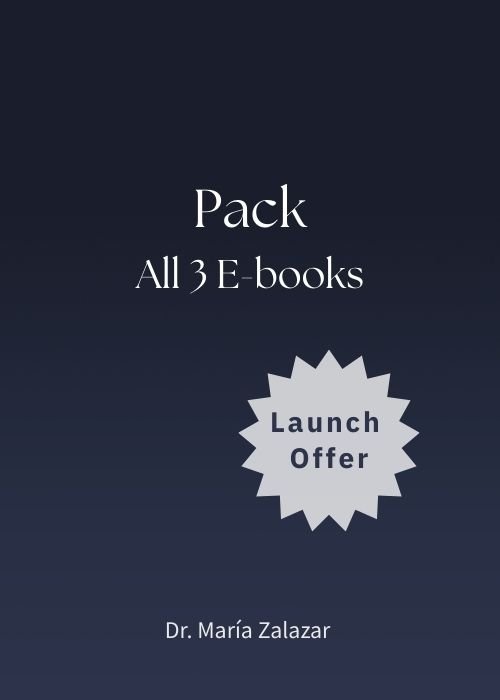 Bundle of 3 menopause e-books: hormones, symptoms, prevention and metabolic health