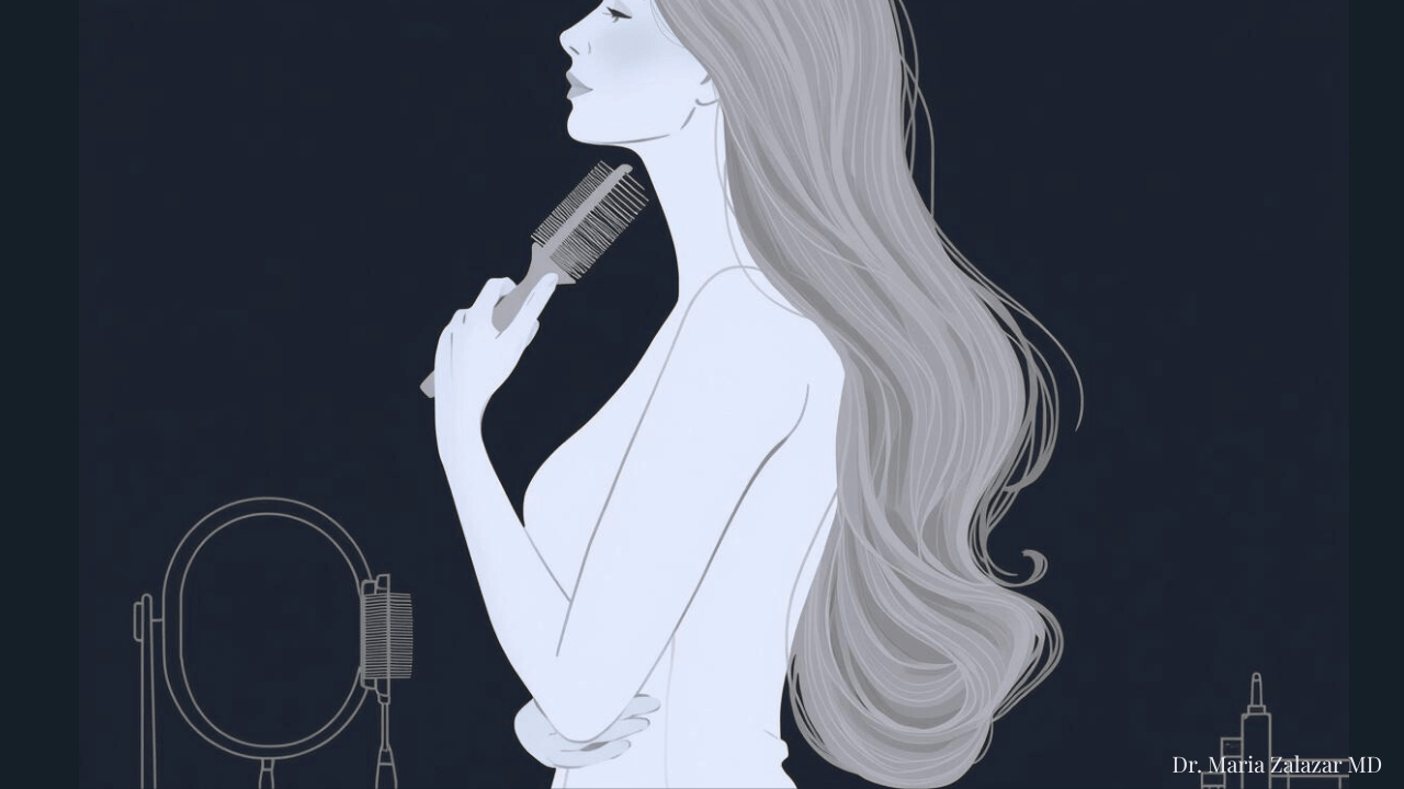 Hair loss in menopause – Dr Maria Zalazar explaining causes and solutions