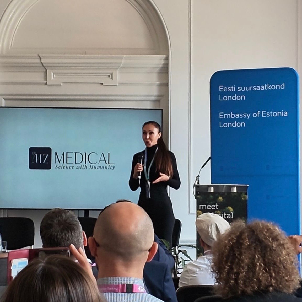 Dr Maria Zalazar, Founder of MZ Medical, speaking about Women’s Health Advisory at London Tech Week 2026.