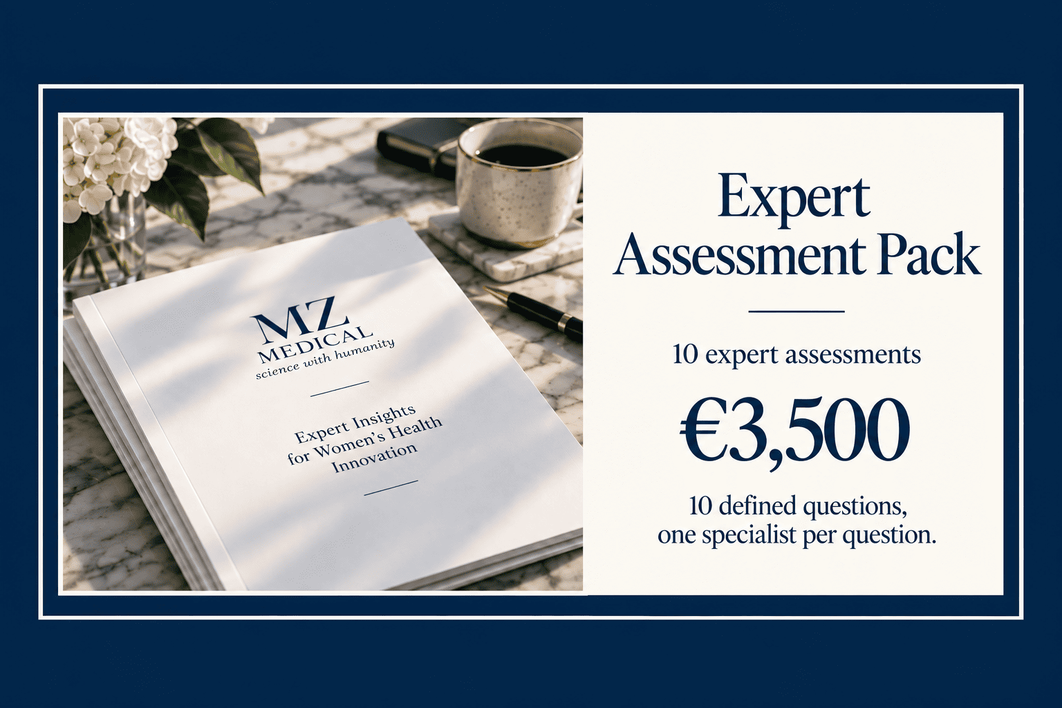 Expert Assessment Pack – 10 defined questions, one specialist per question.